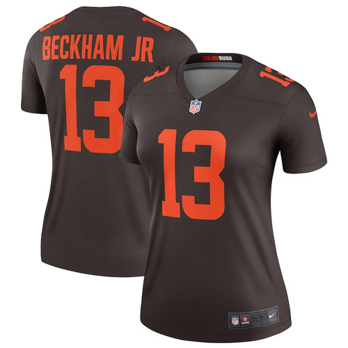 NFL Jersey Football Cleveland Browns Odell Beckham Jr. Brown Alternate Legend Jersey, Model F5816,