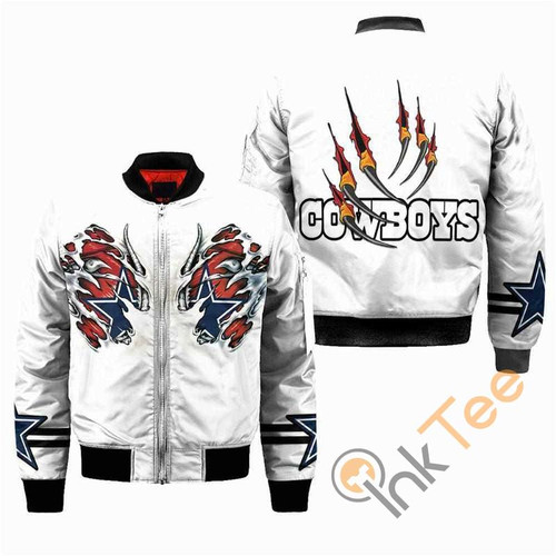 Dallas Cowboys NFL Claws Apparel Best Christmas Gift For Fans Bomber Jacket, 3D All Over Print Model 364