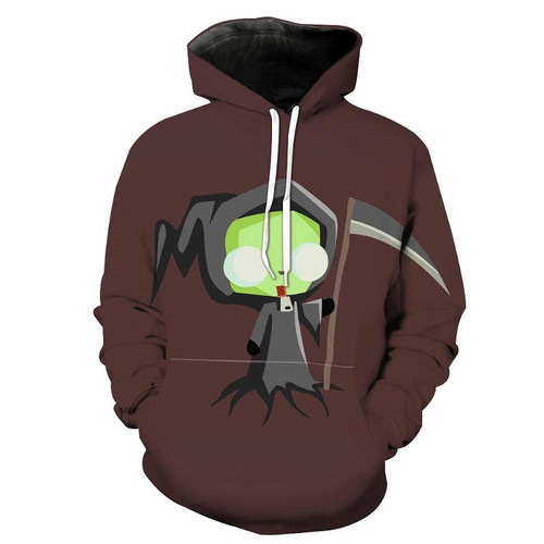 Invader Zim Grim Reaper Invader Zim Hoodie 3D, 3D All Over Print Model 5616