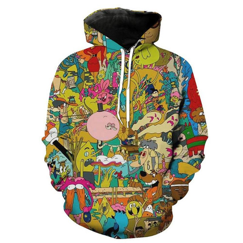 All Character Cartoon Network Cartoon Hoodie 3D, 3D All Over Print Model 6313