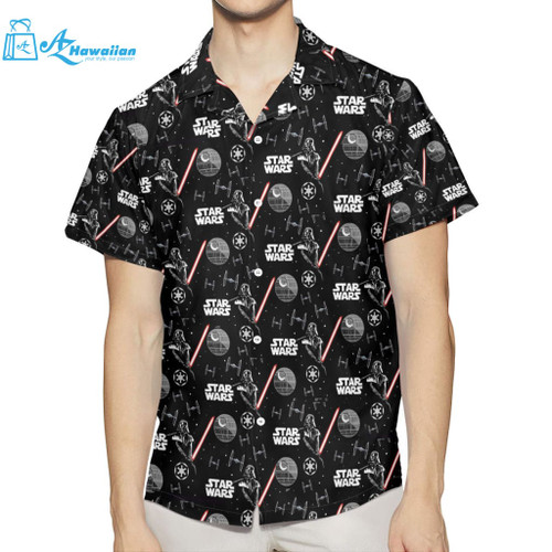 Star Wars Movies Ver3 Fan Gift,Star Wars Movies Hawaiian Graphic Print Short Sleeve, Model Az3619