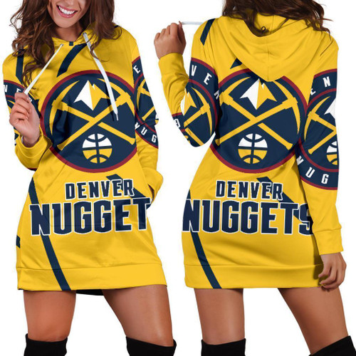 Denver Nuggets Hoodie Dress 3D All Over Print For Women Hoodie16285