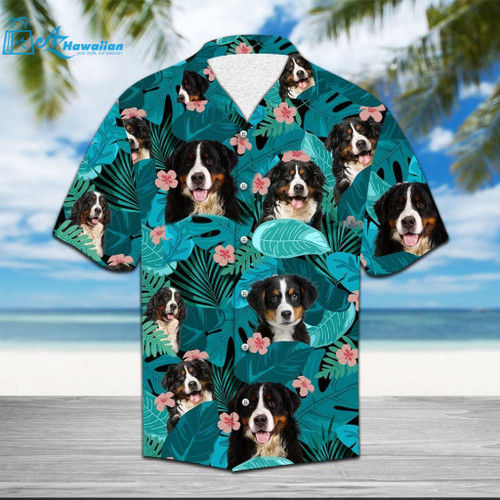 Tropical Bernese Mountain Dog Hawaii Shirt Ht285, Model Az60867