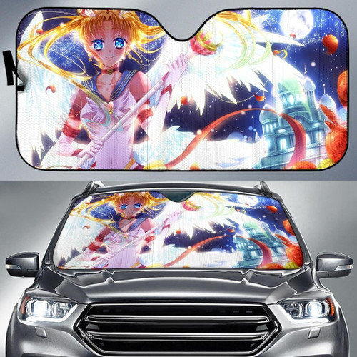 Sailor Moon With Castle Art Anime Car Sun Shade 3D Printed