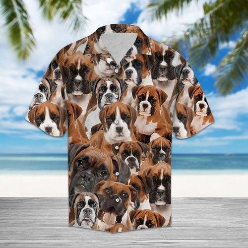 Boxer Hawaiian Shirt Summer