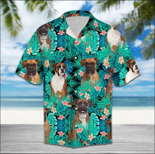 Boxer Tropical Hawaiian Shirt  Dnstyles