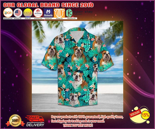 Bulldog Hawaiian Shirt 