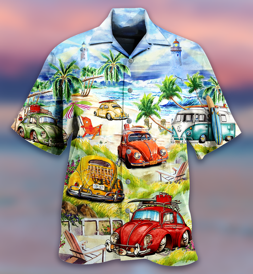 Car Love Beach - Hawaiian Shirt
