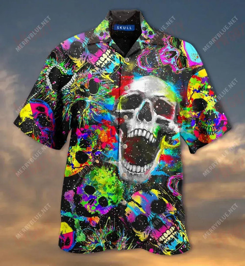 Colorful Skull Short Short Sleeve Shirt Summer Hawaiian T Shirts Best Hawaiian Shirts Hawaiian Shirt Pattern