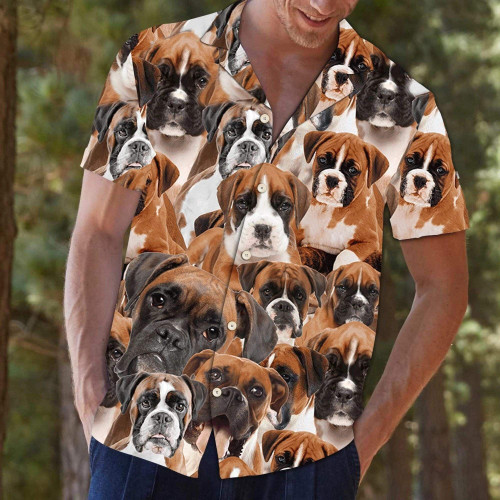 Find Boxer Dog Hawaiian Aloha Shirts