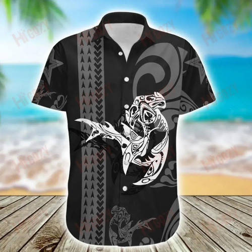 Hammerhead Sharks - Short Sleeve Shirt Vacation Tropical Shirts Hawaiian Crazy Shirts Funny Hawaiian Shirts