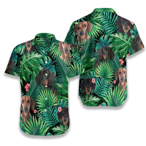 Hawaii Shirt Tropical Dachshund -Zh5207