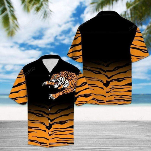 Hawaiian Aloha Shirts Cool Tiger