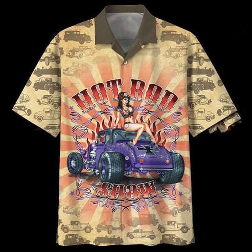 Hawaiian Aloha Shirts Hot Rod Hot Chick