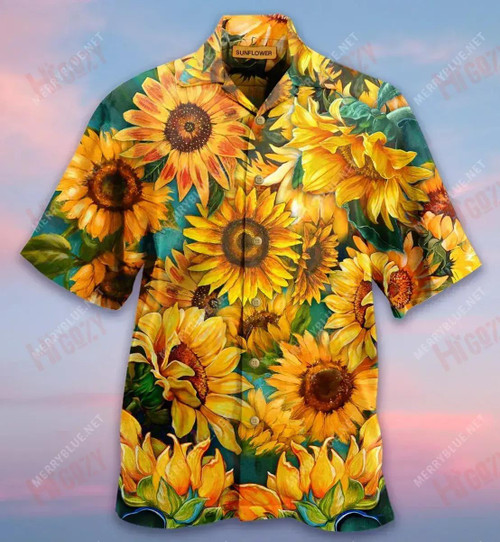 Hippie Sunflowers Yellow Magical Unisex Short Sleeve Shirt Hobbies Short Sleeve Vintage Hawaiian Shirts Hawaiian Shirt Pattern