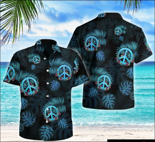 Hippie Tropical Hawaiian Shirt  Dnstyles