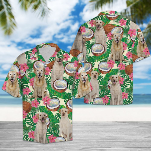 Labrador Retriever Tropical Coconut G5729- Hawaiian Shirt