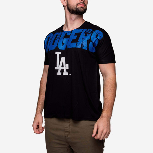 Los Angeles Dodgers Legacy Wordmark T-Shirt  Leather Tote Bag