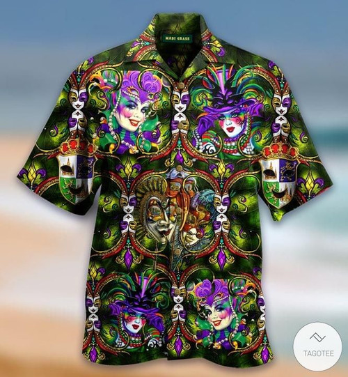 Mardi Gras Hawaiian Shirt