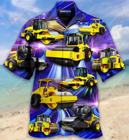 Road Roller This Is How I Roll Unisex Short Sleeve Shirt Vacation Aloha Shirt Hawaiian Crazy Shirts Hawaiian Shirts For Men