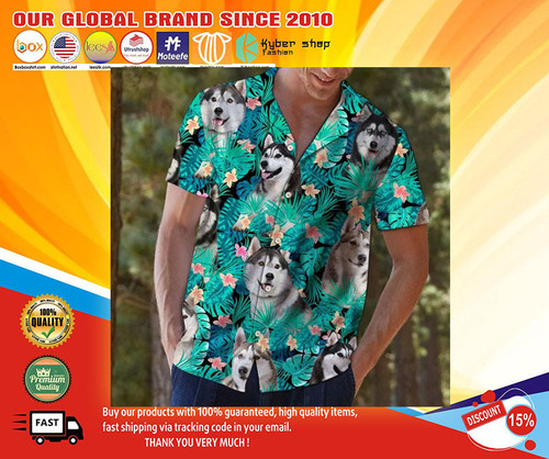 Siberian Husky Hawaiian Shirt- Bbs