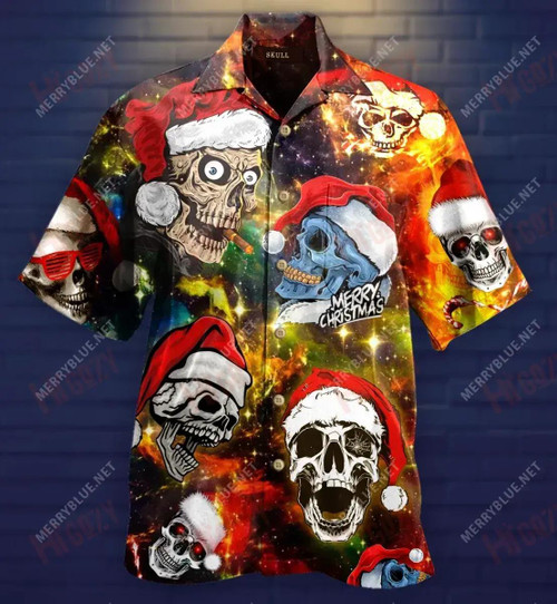 Skull Galaxy Short Short Sleeve Shirt Ocean Short Sleeve Vintage Hawaiian Shirts Hawaiian Shirts For Men