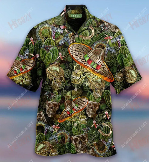 Skull In The Jungle Short Short Sleeve Shirt Ocean Tropical Shirts Hawaiian Crazy Shirts Hawaiian Shirts For Women