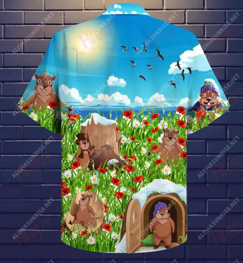 Spring Is Coming Groundhog Short Hawaiian Shirt Hobbies Hawaiian T Shirts Tropical Shirts For Men Crazy Shirts Hawaii