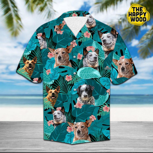 Tropical Australian Cattle Dog Hawaii Shirt