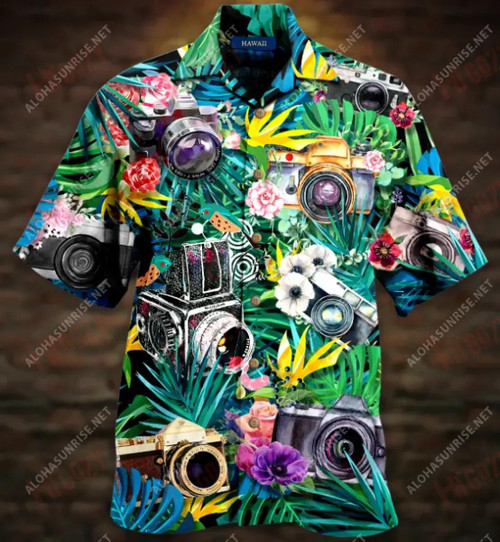 Where Words Fail Camera Speaks Photographer Unisex Short Sleeve Shirt Vacation Hawaiian T Shirts Hawaiian Crazy Shirts Crazy Shirts Hawaii