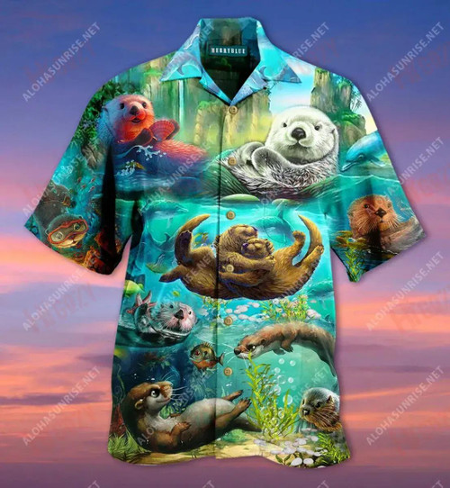 You Are My Otter Half Unisex Hawaiian Shirt Summer Short Sleeve Hawaiian Crazy Shirts Hawaiian Shirts For Women
