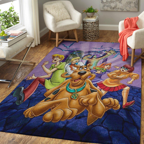 Scooby-Doo Cartoons Series Tv Movies Shows Rug Room Carpet Sport Custom Area Floor Home Decor Rug10851, Size Large 60x96 Inch