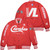 Crenshaw Victory Lap Nipsey Red Satin Baseball Jacket Model a8951