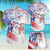 4Th Of July Pitbull Shirt - Pitbull Dogs With Firework 4th Of July Day Aloha Shirt - Pit Bull Lovers Gifts