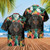 Dachshund Wiener Dog Flower - Matching Dog and Owner Hawaiian Print Shirts