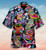 Tropical Colorful Owl Short Sleeve Shirt Hobbies Tropical Shirts Tropical Shirts For Men Hawaiian Shirt Pattern