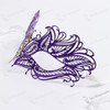 Butterfly Princess Venetian Masquerade Mask With Diamonds - Purple