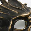 Fire Demon Masquerade Mask Metallic Gold