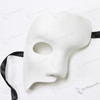 Phantom Venetian Half Face Cover Nose White DIY Masquerade Mask