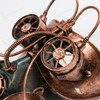 Steampunk Goggles Gas Mask with LED Light Copper