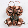 Steampunk Goggles Gas Mask with LED Light Copper