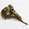 Zanni Venetian Antique Gold Long Nose Masquerade Mask