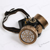Steampunk Dual Respirator Cosplay Gas Mask Black Gold
