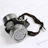 Steampunk Dual Respirator Cosplay Gas Mask Black Silver