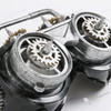 Steampunk Pipe Goggles Silver