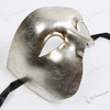Phantom of The Opera Full Face Masquerade Mask Metallic Silver