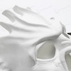 Fire Demon Masquerade Mask Matte White