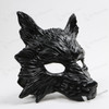 Wild Wolf Animal Masquerade Mask Black