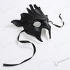 Fire Demon Masquerade Mask Matte Silver