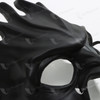 Fire Demon Masquerade Mask Matte Silver